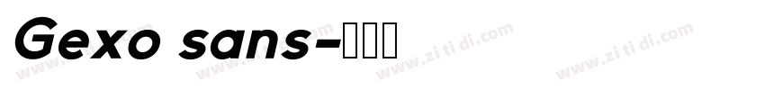 Gexo sans字体转换